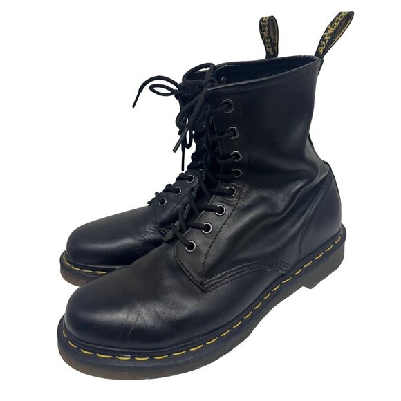 Dr. Martens Other - Dr. Martens Mens Black Leather Lace Up Combat Ankle Work Boots US 9 Airwair